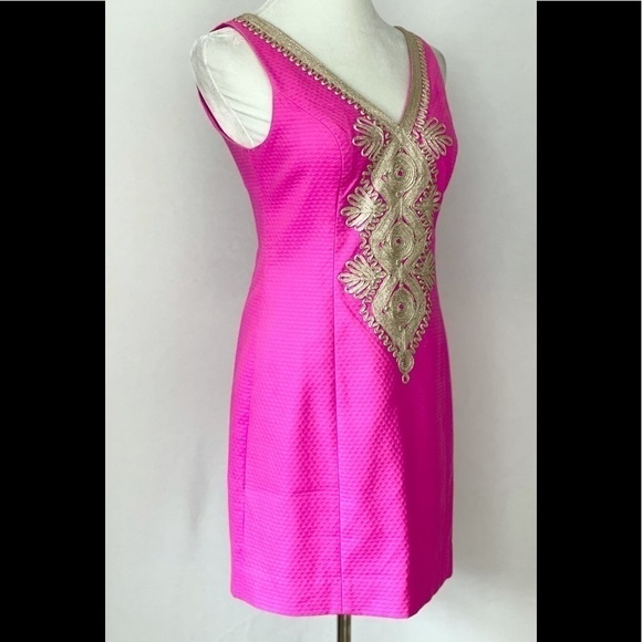 Lilly Pulitzer Junie Soutache Cotton Pique Sleeveless Dress Size 2 EUC - Picture 5 of 12